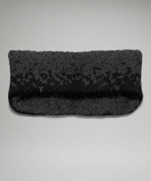 καπελα Lululemon Ombre Knit Textured Ear Warmer γυναικεια μαυρα βαθυ γκρι | Greece-3457609