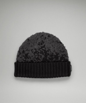 Σκουφακι Lululemon Ombre Knit Textured γυναικεια μαυρα βαθυ γκρι | Greece-7058694