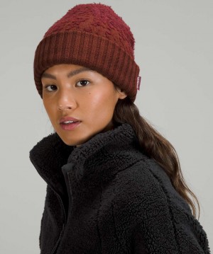 Σκουφακι Lululemon Ombre Knit Textured γυναικεια κοκκινα μπορντο κοκκινα μπορντο | Greece-1085736
