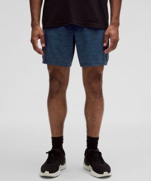 Σορτσ Lululemon Pace Breaker Classic Linerless 7” ανδρικα μπλε σκουρο μπλε | Greece-3082759