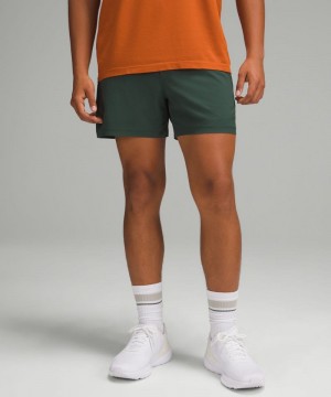 Σορτσ Lululemon Pace Breaker Lined 5" ανδρικα πρασινο | Greece-6028354