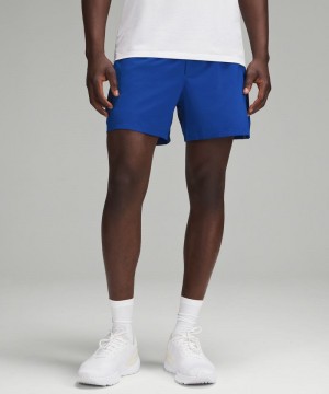 Σορτσ Lululemon Pace Breaker Lined 5" ανδρικα μπλε | Greece-6837910