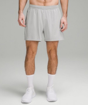Σορτσ Lululemon Pace Breaker Lined 5" ανδρικα γκρι | Greece-1597608