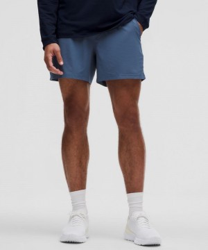 Σορτσ Lululemon Pace Breaker Lined 5" ανδρικα μπλε | Greece-3046259