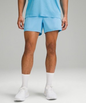 Σορτσ Lululemon Pace Breaker Lined 5" ανδρικα μπλε ανοιχτο | Greece-6398571