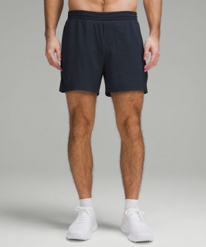 Σορτσ Lululemon Pace Breaker Lined 5" ανδρικα σκουρο μπλε | Greece-3610829
