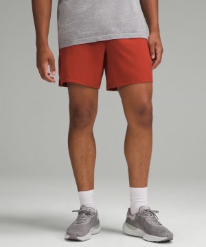 Σορτσ Lululemon Pace Breaker Lined 7" ανδρικα πορτοκαλι | Greece-4286730