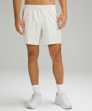 Σορτσ Lululemon Pace Breaker Lined 7" ανδρικα Μπεζ | Greece-9085347