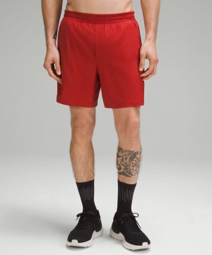 Σορτσ Lululemon Pace Breaker Lined 7" ανδρικα κοκκινα | Greece-3014765