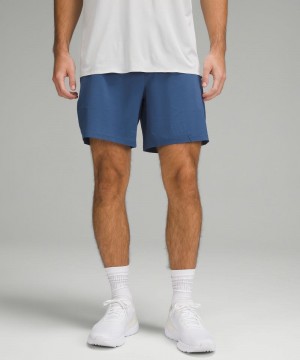 Σορτσ Lululemon Pace Breaker Lined 7" ανδρικα μπλε | Greece-0843751