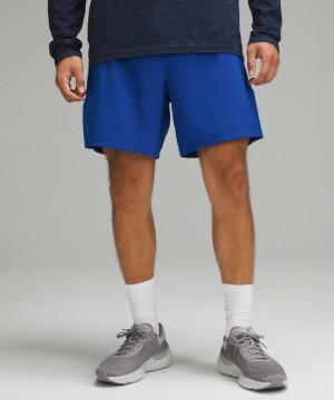 Σορτσ Lululemon Pace Breaker Lined 7" ανδρικα μπλε | Greece-5832716