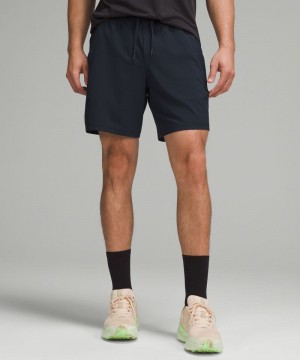 Σορτσ Lululemon Pace Breaker Lined 7" ανδρικα σκουρο μπλε | Greece-9658307