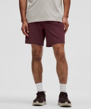 Σορτσ Lululemon Pace Breaker Lined 7" ανδρικα σκούρο κοκκινα | Greece-8913247