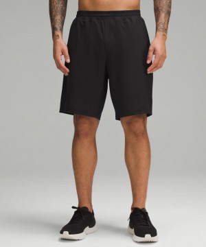 Σορτσ Lululemon Pace Breaker Lined 9" ανδρικα μαυρα | Greece-6480312