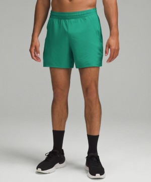 Σορτσ Lululemon Pace Breaker Linerless 5" ανδρικα πρασινο | Greece-1249703