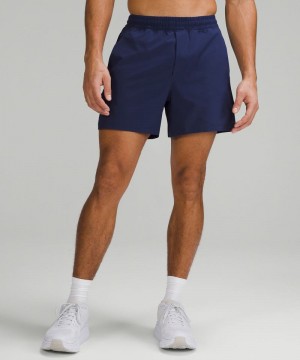Σορτσ Lululemon Pace Breaker Linerless 5" ανδρικα μπλε | Greece-6132905