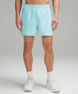 Σορτσ Lululemon Pace Breaker Linerless 5" ανδρικα μπλε | Greece-6372598