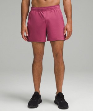 Σορτσ Lululemon Pace Breaker Linerless 5" ανδρικα μωβ | Greece-7458306