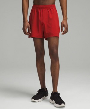 Σορτσ Lululemon Pace Breaker Linerless 5" ανδρικα κοκκινα | Greece-0426371