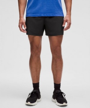 Σορτσ Lululemon Pace Breaker Linerless 5" ανδρικα μαυρα | Greece-0235716