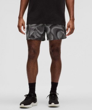Σορτσ Lululemon Pace Breaker Linerless 5" ανδρικα Μπεζ μαυρα | Greece-0845276