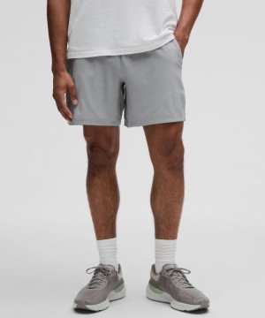 Σορτσ Lululemon Pace Breaker Linerless 7" Reflective ανδρικα γκρι | Greece-2135604