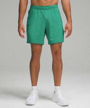 Σορτσ Lululemon Pace Breaker Linerless 7" ανδρικα πρασινο | Greece-2780951