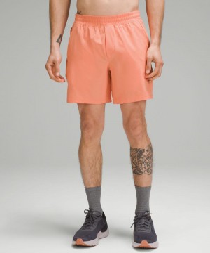 Σορτσ Lululemon Pace Breaker Linerless 7" ανδρικα κοραλι | Greece-1749208