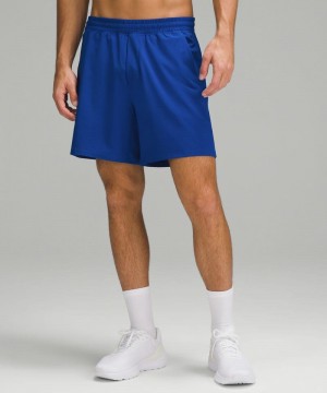 Σορτσ Lululemon Pace Breaker Linerless 7" ανδρικα μπλε | Greece-9312640