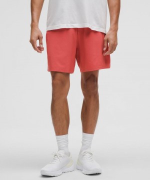 Σορτσ Lululemon Pace Breaker Linerless 7" ανδρικα ροζ | Greece-2614308