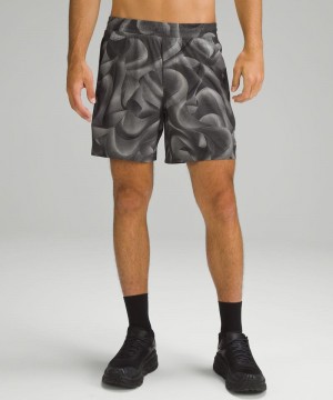 Σορτσ Lululemon Pace Breaker Linerless 7" ανδρικα Μπεζ μαυρα | Greece-7984315