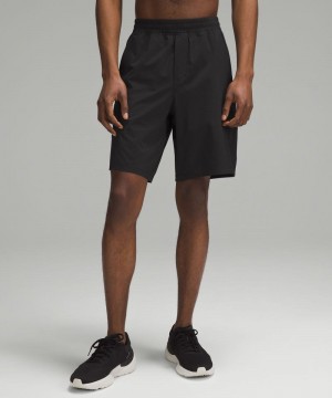 Σορτσ Lululemon Pace Breaker Linerless 9" ανδρικα μαυρα | Greece-7846503
