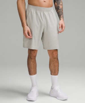 Σορτσ Lululemon Pace Breaker Linerless 9" ανδρικα γκρι | Greece-4290576