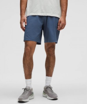 Σορτσ Lululemon Pace Breaker Linerless 9" ανδρικα μπλε | Greece-8625140