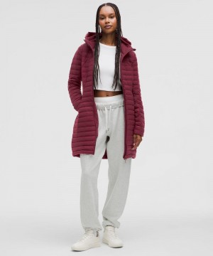 Μπουφαν Lululemon Pack It Down 700-Down-Fill Long γυναικεια κοκκινα | Greece-0823794