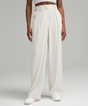Παντελονι Lululemon Pleat-Front High-Rise Short γυναικεια Μπεζ | Greece-8497256