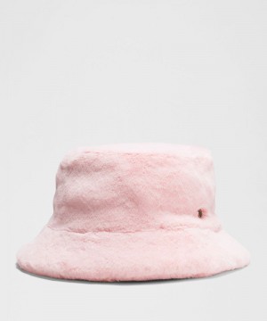 καπελα Lululemon Plush Fleece Bucket γυναικεια ροζ | Greece-9281705