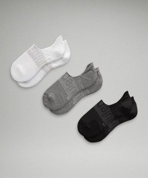 Καλτσεσ Lululemon Power Stride No-Show with Active Grip ανδρικα ασπρα γκρι μαυρα | Greece-0517326