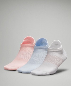 Καλτσεσ Lululemon Power Stride Tab γυναικεια ασπρα μπλε ροζ | Greece-7293046