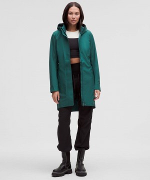 Μπουφαν Lululemon Rain Rebel Insulated γυναικεια πρασινο | Greece-0934162