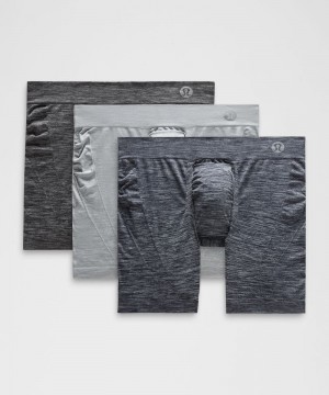 εσωρουχα Lululemon Rapid Vent Tech Boxer 5" ανδρικα μαυρα γκρι σκουρο μπλε | Greece-7509134