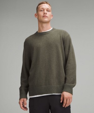 Πουλόβερ Lululemon Relaxed-Fit Knit ανδρικα σκούρο πρασινο | Greece-8206451