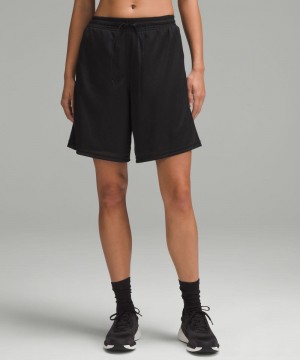 Σορτσ Lululemon Relaxed-Fit Mesh Training 8" γυναικεια μαυρα | Greece-9824501