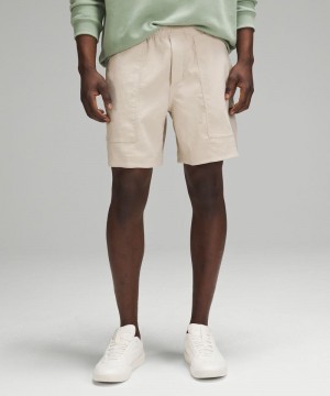 Σορτσ Lululemon Relaxed-Fit Pull-On 7" Light Woven ανδρικα καφε | Greece-4920615
