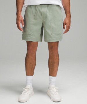 Σορτσ Lululemon Relaxed-Fit Pull-On 7" Light Woven ανδρικα πρασινο | Greece-4915703