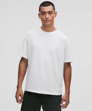 μπλουζακια Lululemon Relaxed-Fit Training Short-Sleeve ανδρικα ασπρα | Greece-6785301