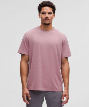 μπλουζακια Lululemon Relaxed-Fit Workout Short-Sleeve ανδρικα ανοιχτο μπλε σκούρο κοκκινα | Greece-9510287