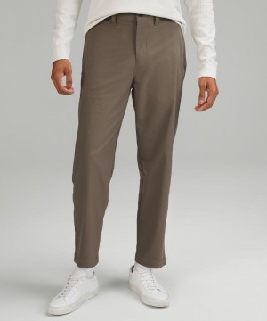 Παντελονι Lululemon Relaxed-Tapered Smooth Twill ανδρικα καφε | Greece-9164537