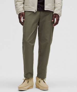 Παντελονι Lululemon Relaxed-Tapered Smooth Twill ανδρικα πρασινο | Greece-7518043