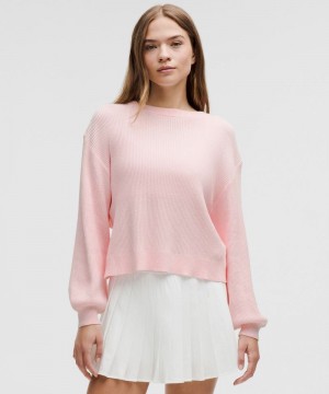 Πουλόβερ Lululemon Reversible Crossover γυναικεια ροζ | Greece-5437109